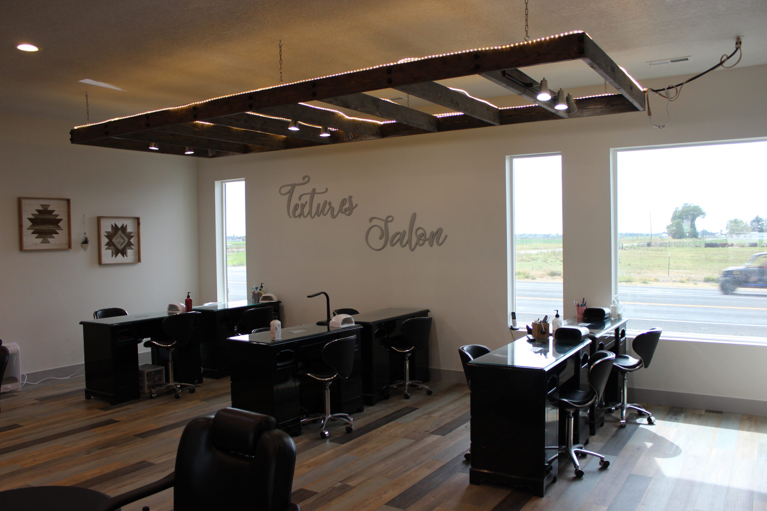 Hair salon West Haven Utah styling area